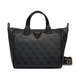 Torebka Guess. Szare kuferki Guess, z aplikacjami, bez dodatków. Za 549,99 zł.