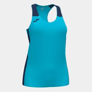 Tank top do biegania damski Joma Record II. Niebieskie topy JOMA, xl, bez wzorów, bez kołnierzyka, bez ramiączek. Za 105,00 zł.