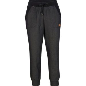 Spodnie dresowe 7/8 w optyce dżinsowych. Niebieskie jeansy bonprix, bez wzorów, z dresówki. Za 139,99 zł.