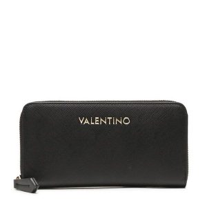Portfel Valentino. Czarne portfele Valentino, bez wzorów. Za 242,99 zł.