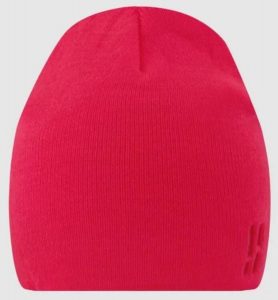 Czapka zimowa Poederbaas Daily Basic Beanie w kolorze różowym. Czerwone czapki POEDERBAAS, bez wzorów, z dzianiny, eleganckie. Za 127,99 zł.