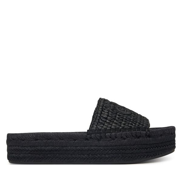 Espadryle Calvin Klein. Czarne espadryle Calvin Klein, bez wzorów, bez obcasa. Za 449,99 zł.