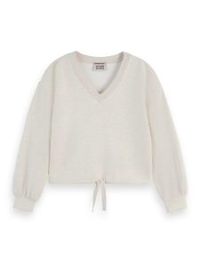 Scotch & Soda Bluza w kolorze białym rozmiar: S. Białe bluzy Scotch & Soda, s, bez wzorów, bez kaptura. Za 148,61 zł.