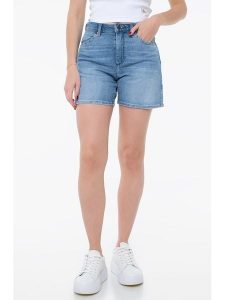 Wrangler Szorty dżinsowe - Regular fit - w kolorze błękitnym rozmiar: W27. Niebieskie szorty Wrangler, z aplikacjami, klasyczne, z podwyższonym stanem. Za 126,75 zł.