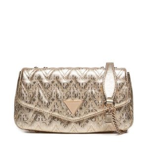 Torebka Guess. Brązowe listonoszki Guess, z aplikacjami, bez dodatków. Za 409,99 zł.