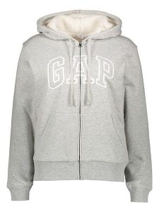 GAP Bluza w kolorze jasnoszarym rozmiar: XL. Szare bluzy GAP, xl, bez wzorów, bez kaptura. Za 169,95 zł.
