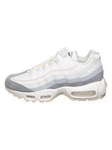 Nike Skórzane sneakersy "Air Max 95 Qs" w kolorze biało-szarym rozmiar: 37,5. Białe trampki Nike, bez wzorów, z materiału, bez zapięcia. Za 483,45 zł.