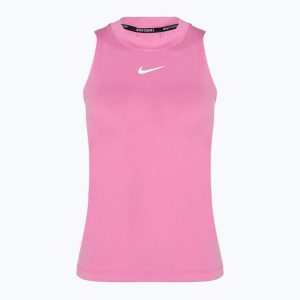 Tank top tenisowy damski Nike Court Dri-Fit Advantage Tank. Białe koszulki sportowe Nike, bez wzorów, sportowe, bez kołnierzyka, bez ramiączek. Za 179,99 zł.
