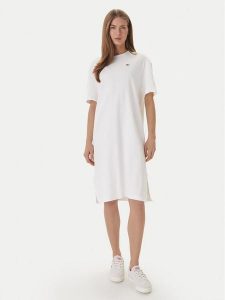 Lacoste Sukienka codzienna EF2883 Écru Oversize. Sukienki Lacoste, na co dzień, bez wzorów, z bawełny, bez kołnierzyka, bez ramiączek, oversize. Za 529,99 zł.