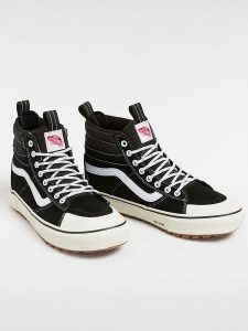 Vans Skórzane sneakersy w kolorze czarnym rozmiar: 36,5. Czarne trampki Vans, bez wzorów, z materiału, za kostkę, bez zapięcia. Za 304,99 zł.