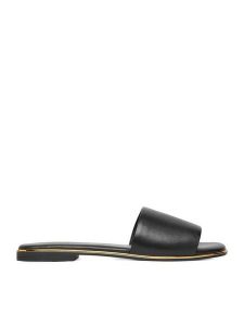 Lasocki Klapki CEO-RST-HOSTA-01 Czarny. Czarne klapki Lasocki, bez wzorów, ze skóry, bez obcasa. Za 129,99 zł.