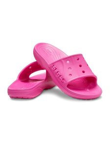 Crocs Klapki "Baya II" w kolorze różowym rozmiar: 42/43. Różowe klapki Crocs, bez wzorów, z otwartym noskiem, bez obcasa. Za 83,45 zł.