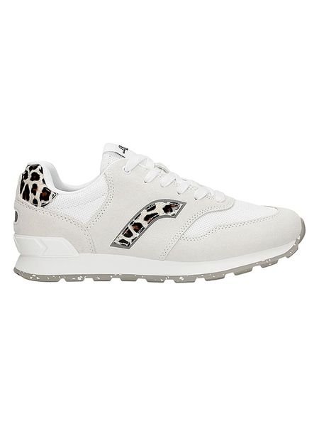 Relaks Skórzane sneakersy w kolorze biało-jasnobrązowym rozmiar: 39. Białe trampki Relaks, bez wzorów, z materiału, bez zapięcia. Za 306,73 zł.
