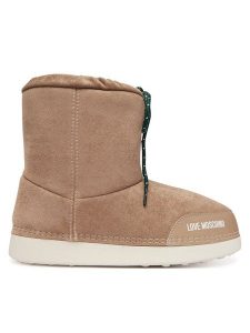 LOVE MOSCHINO Śniegowce JA24112G1PISF105 Brązowy. Brązowe buty zimowe LOVE MOSCHINO, ze skóry, bez obcasa, bez zapięcia. Za 709,99 zł.