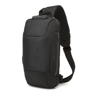 Plecak antykradzieżowy z USB WOZINSKY. Czarne plecaki WOZINSKY. Za 189,00 zł.