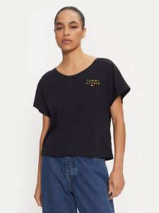 Tommy Hilfiger T-Shirt UW0UW05570 Granatowy Relaxed Fit. Niebieskie t-shirty TOMMY HILFIGER, xs, bez wzorów, z bawełny, bez kołnierzyka, bez ramiączek. Za 109,99 zł.