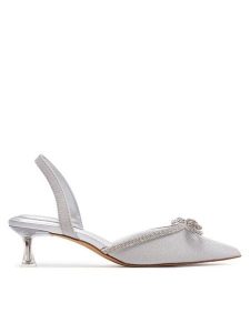 Aldo Sandały Boucletta 13710831 Srebrny. Szare sandały ALDO, bez wzorów, ze skóry, bez obcasa, na szpilce, bez zapięcia. Za 259,99 zł.