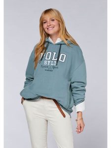 Polo Sylt Bluza w kolorze niebieskim rozmiar: M. Niebieskie bluzy Polo Sylt, m, bez wzorów, z kapturem. Za 136,13 zł.