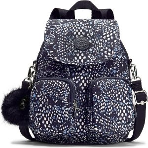 Plecak "Firefly Up" w kolorze granatowo-białym - 22 x 31 x 14 cm. Plecaki marki Kipling. W wyprzedaży za 150,95 zł.