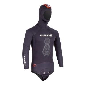 Split top jersey Beuchat Espadon 3 mm. Czarne kombinezony BEUCHAT, l, bez wzorów, z jersey, bez kołnierzyka, bez ramiączek. Za 429,65 zł.