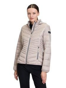 Betty Barclay Kurtka pikowana w kolorze beżowym rozmiar: 42. Brązowe kurtki Betty Barclay, bez wzorów, bez kaptura. Za 260,99 zł.