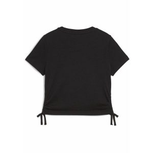 Młodzieżowa koszulka Essentials Animal Logo Infill z węzłem PUMA Black. Czarna bluzki Puma, l, bez wzorów, młodzieżowe, bez kołnierzyka, bez ramiączek. W wyprzedaży za 99,00 zł.