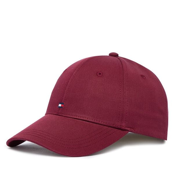 Czapka z daszkiem Tommy Hilfiger. Czerwone czapki TOMMY HILFIGER, bez wzorów. Za 140,99 zł.