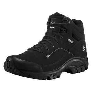 Damskie buty trekkingowe Haglöfs Ridge GTX Mid. Czarne buty trekkingowe Haglöfs, bez zapięcia. Za 758,70 zł.
