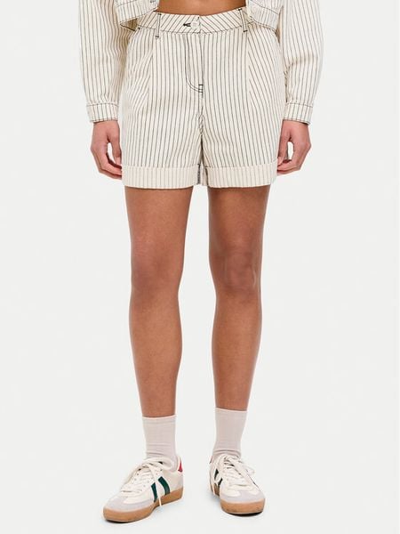 JJXX Szorty materiałowe Maddy 12253014 Écru Loose Fit. Białe szorty JJXX, bez wzorów, z bawełny. Za 74,99 zł.