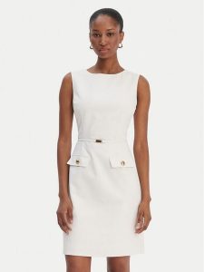 Marciano Guess Sukienka koktajlowa 6RGK17 7311A Biały Regular Fit. Białe sukienki Marciano Guess, z aplikacjami, z syntetyku, wizytowe, bez kołnierzyka, bez ramiączek. Za 693,00 zł.