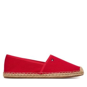 Espadryle Tommy Hilfiger. Czerwone espadryle TOMMY HILFIGER, bez wzorów, bez obcasa. Za 249,99 zł.