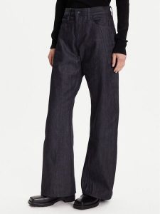 G-Star Raw Jeansy Contor 3D D27690-D315 Granatowy Wide Leg. Niebieskie jeansy G-Star Raw, bez wzorów, z bawełny. Za 569,99 zł.