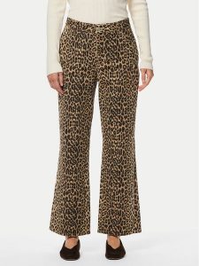 Pieces Jeansy Salume 17156943 Brązowy Straight Fit. Brązowe jeansy Pieces, bez wzorów, z bawełny. Za 219,99 zł.
