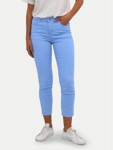 Kaffe Jeansy Zelina 10506253 Błękitny Slim Fit. Niebieskie jeansy Kaffe, bez wzorów, z jeansu. Za 139,99 zł.
