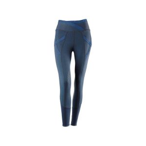 Damskie legginsy jeździeckie o średniej przyczepności Tattini Aloe. Niebieskie legginsy TATTINI, bez wzorów, z materiału. Za 394,00 zł.