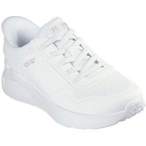 Adidasy Skechers Uno Lite-floating Steps, Kobiety. Białe buty sportowe Skechers, bez wzorów, ze skóry ekologicznej, bez zapięcia. Za 390,00 zł.