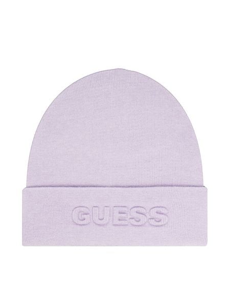 Guess Czapka AW5179 POL01 Fioletowy. Fioletowe czapki Guess, z aplikacjami, z materiału. Za 129,99 zł.