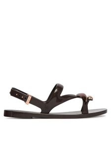 Melissa Sandały Melissa Iris Sandal Ad 37849 Brązowy. Brązowe sandały Melissa, bez wzorów, z tworzywa sztucznego, bez obcasa, na płaskiej podeszwie, bez zapięcia. Za 268,99 zł.