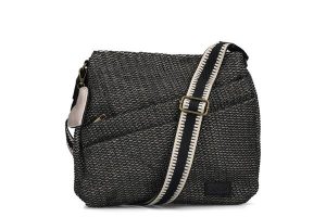 RIEKER H1004-92 black combination, torebka damska. Białe torebki klasyczne Rieker, bez wzorów, z materiału, bez dodatków. Za 249,90 zł.