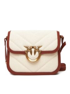 PINKO Torebka Love Box Bag Fl Mini PE 25 PLTT 104297 A2C7 Beżowy. Brązowe torebki klasyczne Pinko, bez wzorów, z materiału, bez dodatków. Za 689,99 zł.