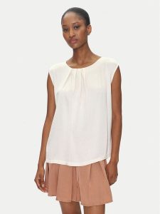 ViCOLO Bluzka TD0763 Écru Regular Fit. Bluzki ViCOLO, m, bez wzorów, z syntetyku, bez kołnierzyka, bez ramiączek. Za 139,99 zł.