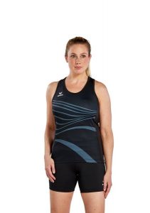 Damski tank top Erima Racing. Niebieskie topy Erima, bez wzorów, z materiału, bez kołnierzyka, bez ramiączek. Za 165,50 zł.