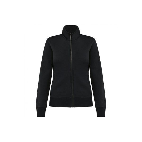 Damska kurtka ze szczotkowanego polaru Kariban. Czarne kurtki KARIBAN, bez wzorów, z polaru, bez kaptura. Za 198,00 zł.