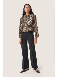 Soaked in Luxury Bluzka w kolorze biało-karmelowo-czarnym rozmiar: XL. Brązowe bluzki Soaked in Luxury, xl, bez wzorów, bez kołnierzyka, bez ramiączek. Za 130,99 zł.