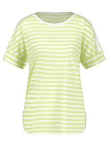 Gerry Weber Koszulka w kolorze żółto-białym rozmiar: 48. Białe bluzki Gerry Weber, bez wzorów, bez kołnierzyka, bez ramiączek. Za 79,03 zł.