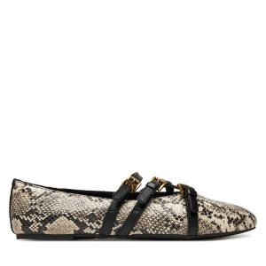 Baleriny MICHAEL Michael Kors. Brązowe balerinki MICHAEL Michael Kors, bez wzorów, bez obcasa, bez zapięcia. Za 499,99 zł.