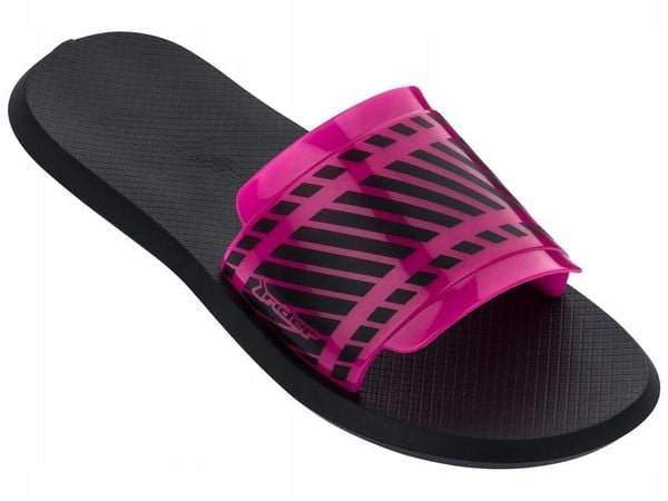Klapki dla kobiet Rider R1 SLIDE. Niebieskie klapki Rider, bez wzorów, bez obcasa. Za 66,99 zł.