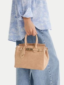 Nine West Torebka CEO-Lexa-LDA8378 Beżowy. Brązowe kuferki Nine West, bez wzorów, z materiału, bez dodatków. Za 199,99 zł.