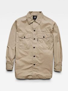 G-Star Koszula w kolorze beżowym rozmiar: M. Brązowe koszule G-Star, m, bez wzorów, z bawełny, bez kołnierzyka, bez ramiączek. Za 186,63 zł.