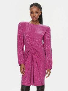 HUGO Sukienka codzienna Kaminna 50504499 Różowy Regular Fit. Czerwone sukienki Hugo, na co dzień, bez wzorów, bez kołnierzyka, bez ramiączek, proste. Za 679,99 zł.